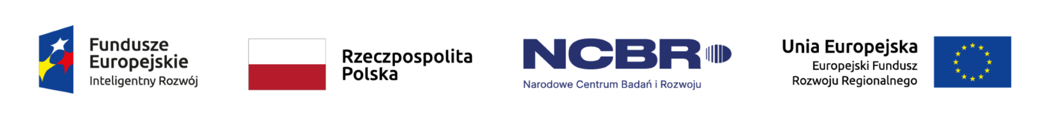 Logotypy: Fundusze Europejskie, Rzeczpospolita Polska, NCBR, Unia Europejska